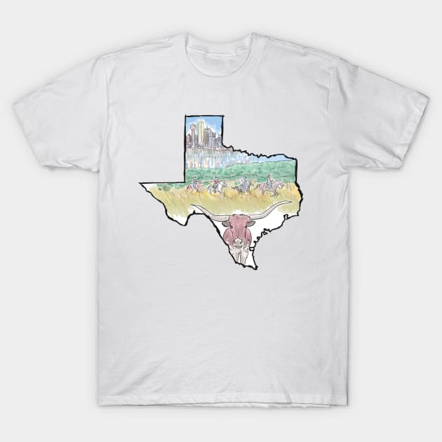 Texas T-Shirt by TwoBroads